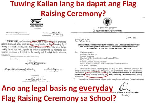 DO 50, s. 2015 – Observance/Conduct of Flag Raising and Lowering.
